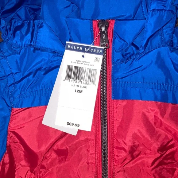 NWT RALPH LAUREN POLO Rain Coat - Wind Breaker Infant Baby Size 12 Month RL POLO - Picture 2 of 10